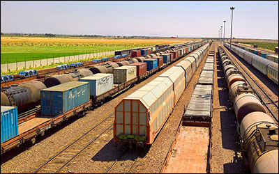 رشد ۱۰ برابری صادرات ریلی از راه‌آهن تهران در فروردین ماه